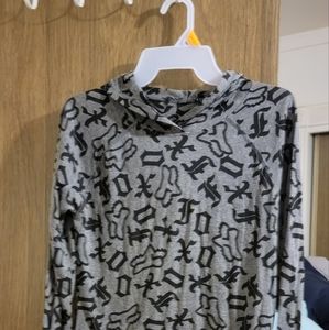 Fox long sleeve hooded shirt